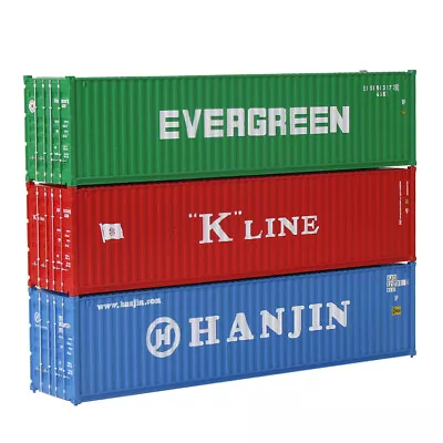 3pcs Different N Scale 40ft Shipping Container 1:160 Cargo Box With Magnets • $20.99