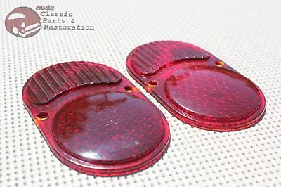 Pair Rear Taillight Tail Light Lamp Glass Lenses 25-30 Chevy Car New • $58.80