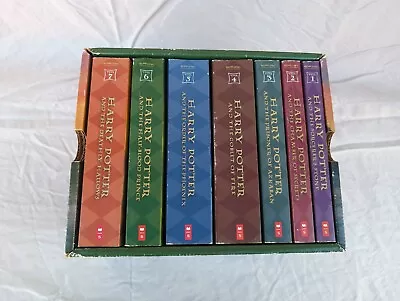 Harry Potter The Complete Series J.K. Rowling Books Box Set 1-7 Case Paperback • $50