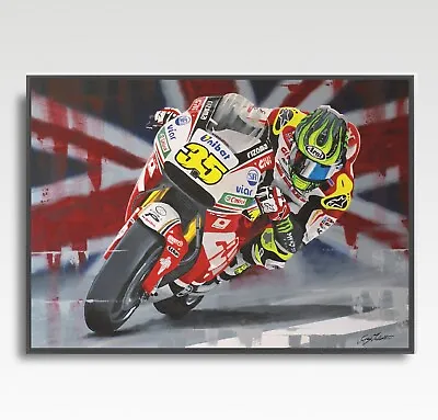 CAL CRUTCHLOW MotoGP Print From Painting By Greg Tillett Poster Art • £19.99