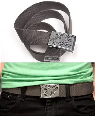 Minecraft Iron Sword Adjustable Belt Ironsword Buckle Official Large Extra L/XL • $28.95