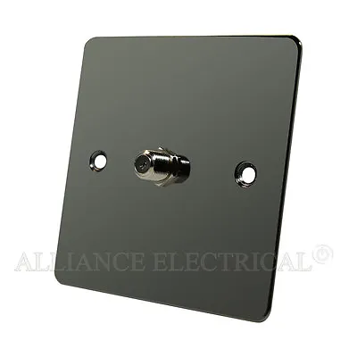 £9.60 • Buy Full Range Flat Plate Black Nickel Light Switch Socket Outlet Dimmer Electrical