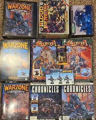 Mutant Chronicles Warzone Blood Berets Miniature Metal Expansion Warbot Book Lot • $119.95