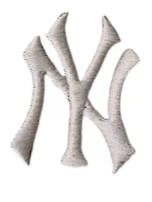 NY Yankees Iron On Patch:  White  • $3.90