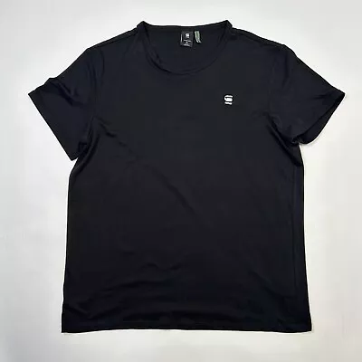 G-Star Raw Men's Short-Sleeve Logo Embroidered T-Shirt Black Size XL • $10