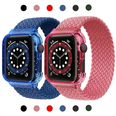 $14.99 • Buy For IWatch Series SE 6 5 4 3 2 1 Elastic Nylon Apple Watch Band Strap 44mm 40mm 