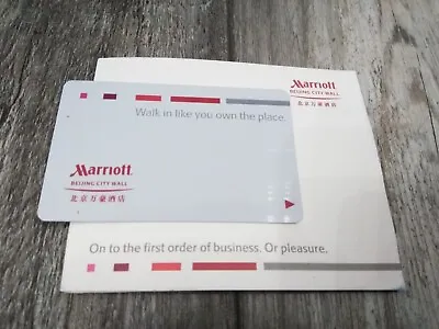 Marriott Hotel  Beijing City Wall Access Room Key Card W/ Holder • $11.98
