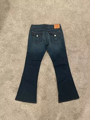 Vintage True Religion Carrie Flare Jeans Medium Wash Size 27x28 USA Made CLEAN • $30