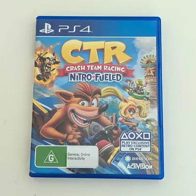 VGC! Genuine PlayStation 4 PS4 CTR Crash Team Racing Nitro Fueled Game PAL AUS • $38.99