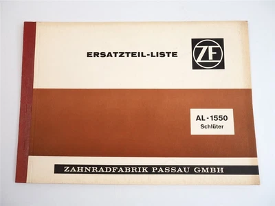 $84.40 • Buy ZF AL1550 Lenkachse Ersatzteilliste Montage Für Schlüter Traktoren