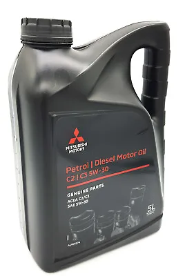 Engine Oil C2/C3 5W-30 Genuine (5L) AU901574 For Mitsubishi Triton Pajero Sport • $59.89