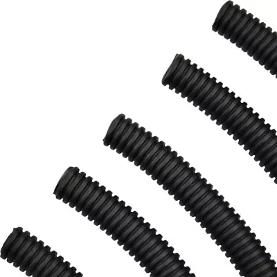 Cable Tidy Conduit Flexible Corrugated Sleeving Convoluted Tubing Protection • £1.35