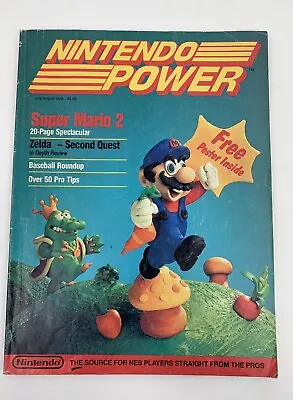 Nintendo Power Magazine Issue #1 July/August 1988 Super Mario Bros 2 With Poster • $269.99