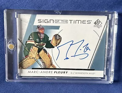 2022-23 Marc Andre Fleury Sp Authentic Auto Sign Of The Times Group A SP Rare • $145.10