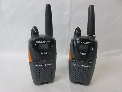 Motorola Talkabout Fr50 2 Way Radio Gray Walkie Talkies Tested Works • $17.95