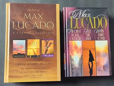 Lot Of 2 Max Lucado 3 In 1 Books Great House Of God Just Like Gift (6 Stories) • $18.99