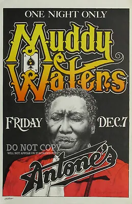 Muddy Waters Concert Poster 11 X 17 - Live 1978 Antone's Austin - Rare Poster • $22.99