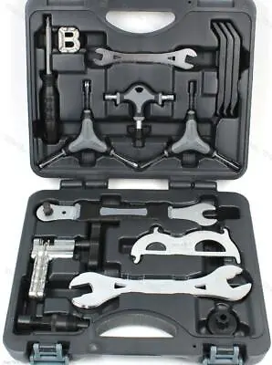 Super B 17-Piece Bicycle Tool Kit / Set With Carrying Case For Home Mechanic • $23.95