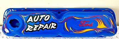 Vintage FORD Valve Cover SHOP SIGN Pinstriped Hotrod Garage Art AUTO REPAIR • $85