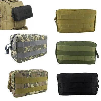 Tactical MOLLE Pouch Horizontal Admin Pouch EDC Pouch Utility Tool Bag • $16.14