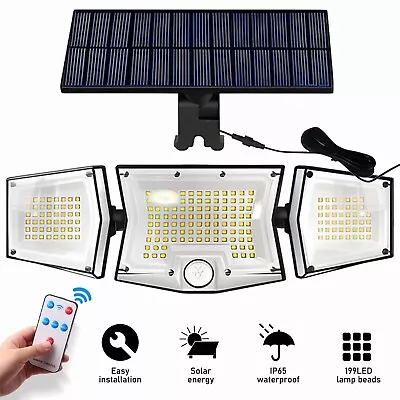 $19.98 • Buy 990000lm Solar Street Light Outdoor Commercial Waterproof Garden Yard Wall Light