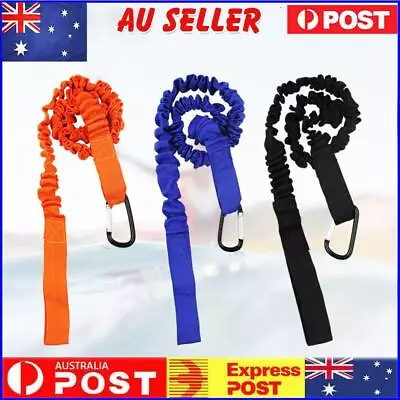 Elastic Kayak Paddle Leash Fishing Pole Tether Tie Rope Rowing Boat Accessories • $9.69