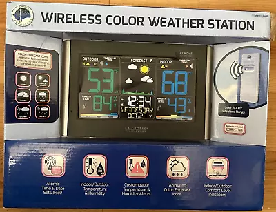 La Crosse Technology Wireless Color Weather Station (NEW) • $40