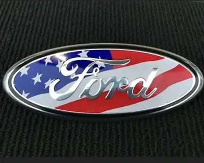 $26.95 • Buy For Ford F150 FRONT GRILLE / TAILGATE Flag Emblem 9 Inch USA American Grill Oval