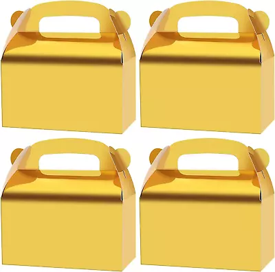 30-Pack Gold Party Favor Treat Boxes Goodie Boxes Gable Paper Gift Boxes With  • $29.95