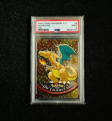 Topps Pokemon TV Animation Edition Series 1 Foil #06 Charizard Flames Psa 9 Mint • $224.99