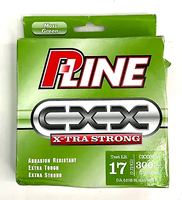P.Line CXX X.Tra Strong 17lb 300 Yds Moss Green Copolymer Fishing Line - NEW • $9.99