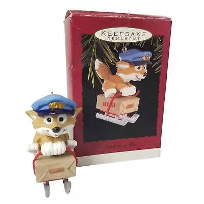 Hallmark Keepsake Ornament Quick As A Fox 1993 Mail Postal Carrier Package Sled • $6.30