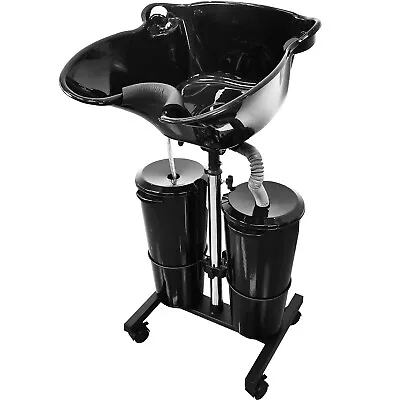 Hair Washing Sink Height Adjustable Salon Shampoo Basin Large For Barber Shops • £158.99