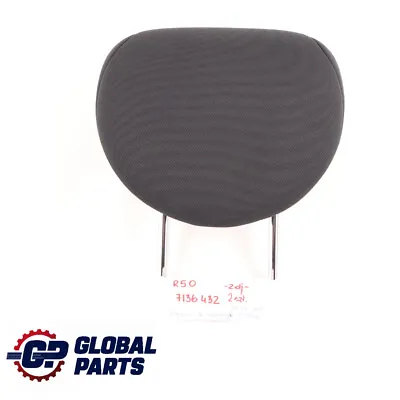 BMW Mini Cooper One R50 Rear Seat Fabric Cloth Headrest Panther Black • £14.95