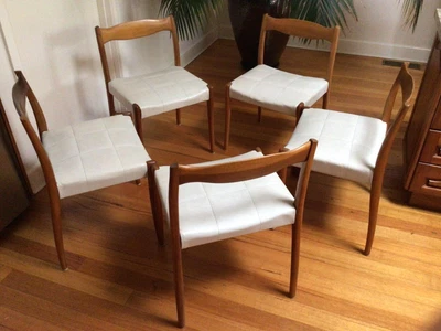 $1500 • Buy 5 Mid Century Modern Designer Fler 64 Dining Chairs 