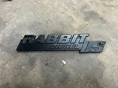 Volkswagen VW Rabbit Diesel LS Hatch Badge Emblem OEM 171853687 M • $39.99
