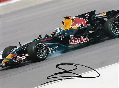 David Coulthard Red Bull RB14 2014 Grand Prix Photo Autograph Signed McLaren F1 • $24.85