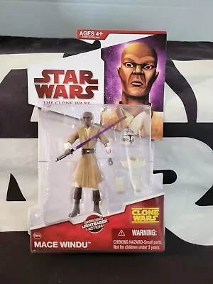 Mace Windu CW06 STAR WARS The Clone Wars TCW MOC NEW • $28.98