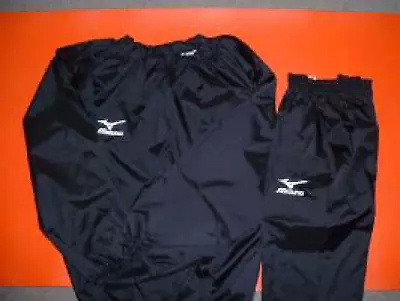 Mizuno Boxing Sauna Suits Weight Loss Wear Top And Bottom Set Black Without Hood • $180