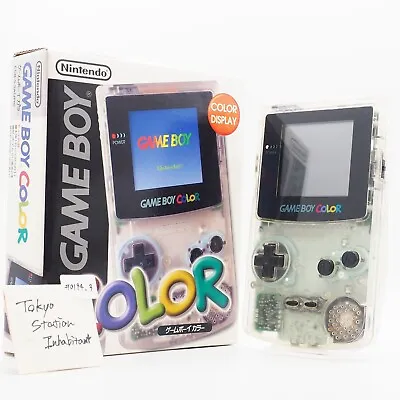 Nintendo Game Boy Color Clear Neotones Ice Limited Edition In Box & Manual #3 • $143.33