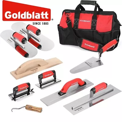 Goldblatt 2 Piece Stainless Steel Trowel Set & 8 Piece Masonry Hand Tool Set NEW • $99.99