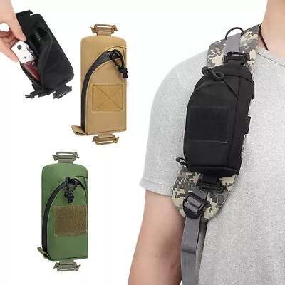 Tactical Military Molle Accessories Backpack Shoulder Bag Pack Strap Pouch Bag • $8.99