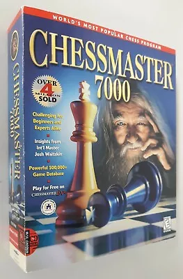 SEALED Chessmaster 7000 By Mindscape Big Box CD-ROM Windows IBM-PC 1999 Chess • $49