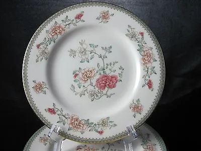 Minton Jasmine Royal Doulton Bread Plate Gold Trim Floral Peach White Floral 6.5 • $12.99