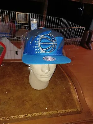 Vintage Orlando Magic Mitchell Ness Hardwood Classic Sharktooth Snapback Hat Cap • $49.99