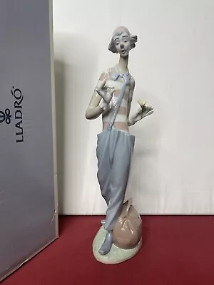 Lladro Retired 6997  Clown In Love  Porcelain Figurine With Box 14  PRISTINE • $375