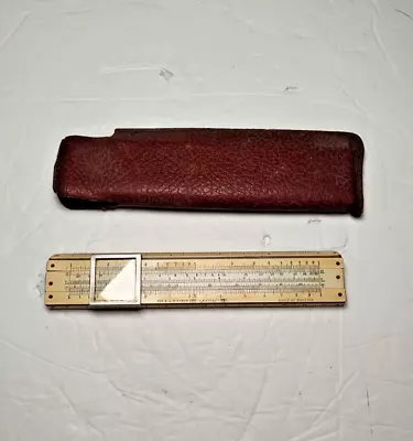 Antique Slide Rule A. W. FABER CASTELL 369 Made In Germany W/ Retailer's Case • $39
