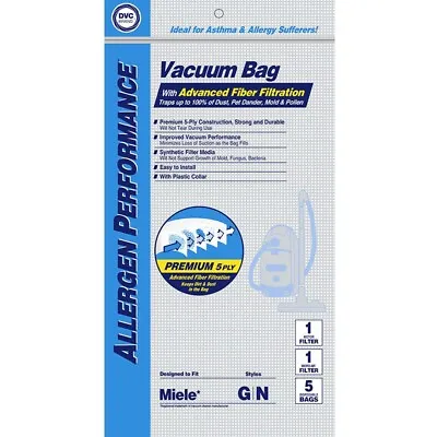 Replacement Miele Vacuum Bags Type GN 5+2 • $12.88