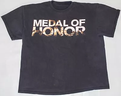 Medal Of Honor Video Game Promo Faded Black Shirt Men's Size L/XL • $19.99