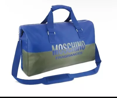 Moschino Unisex Expandable Duffle Gym Weekender Carry-On Sports Travel Bag NWT • $50